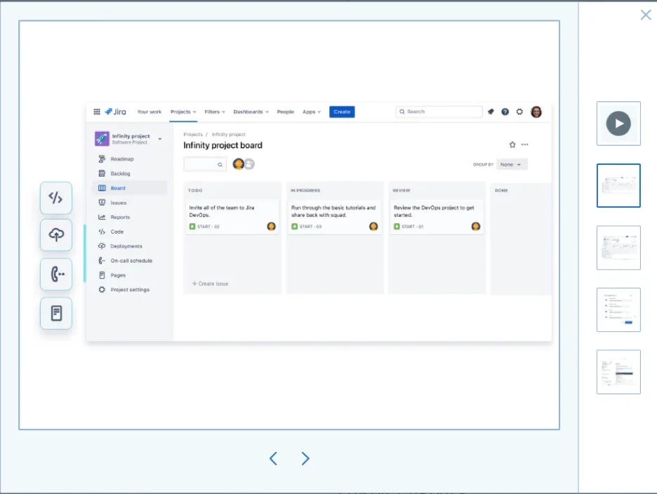 Open DevOps dashboard.
