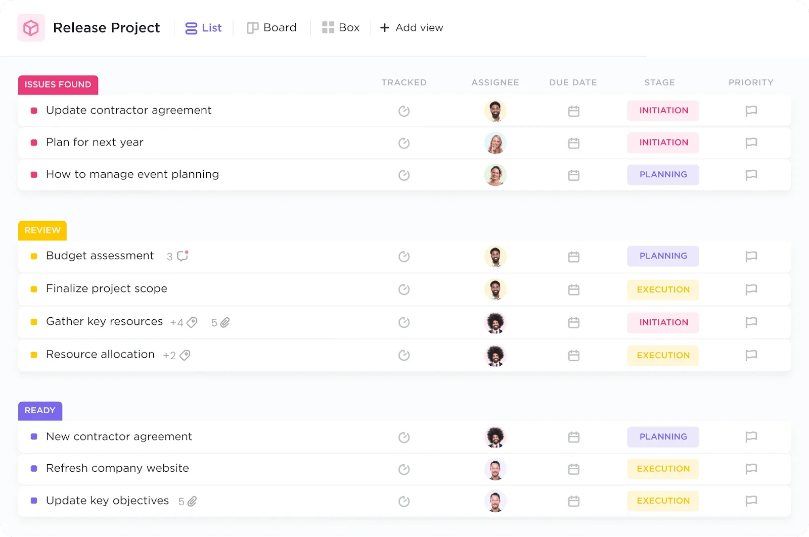 ClickUp features a customizable interface to organize all your tasks, docs, files, and more in one place.