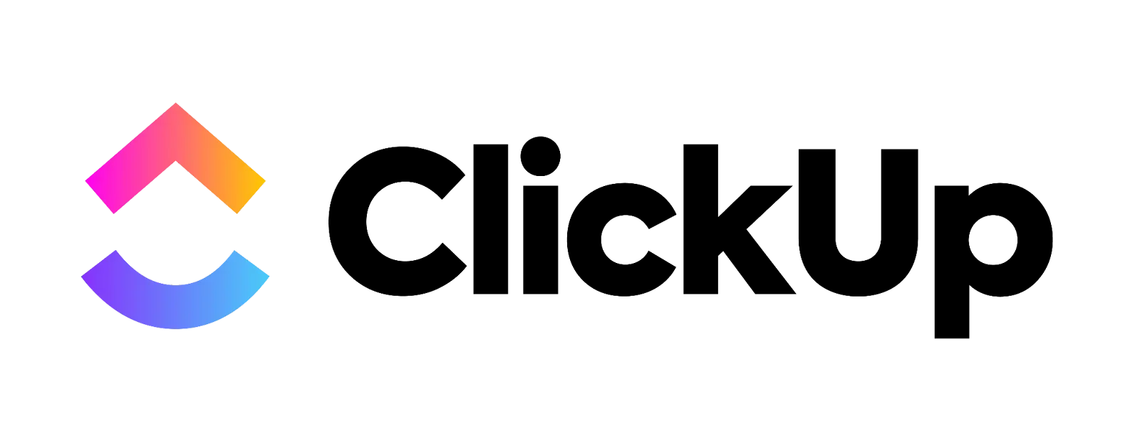ClickUp logo.